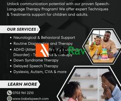 Overcome Delayed Speech, ADHD, Autism and More with Babel Speech Consult (Call 07039612210) - 2