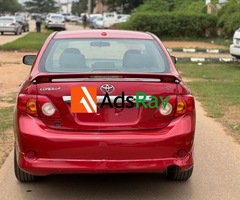FEW MONTHS USED 2009 TOYOTA COROLLA S FOR SALE  PRICE: 8,500,000 NET PRICE - 6