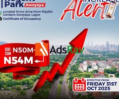 Secure Your Plot at Regent Park Awoyaya Before Price Goes Up! - Call 07033751285