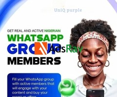 Active Nigerian WhatsApp, Telegram Group Members (100% Verified)