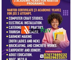 COURSES AVAILABLE FOR 3 ACADEMIC YEARS FOR NABTEB PROGRAMMES - CALL 07077689232