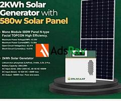 Reliable 2kWh Solar Power System for Home and Office - Call 09115361820