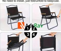 Heavy Duty Foldable Sit Out Chair Available in Black & Brown - Call 09090930000 - 2