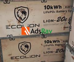 10kWh 48V Ecolion Lithium Battery for Sale - Call 09045001530 - 2