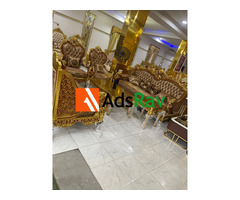 Top-Grade Turkish Sofa Set – Royal Finish, Full Set