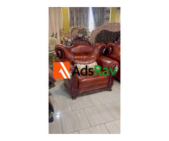 Imported Italian Leather Sofa – Stylish 7-Seater Comfort