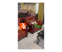 Imported Italian Leather Sofa – Stylish 7-Seater Comfort - 2