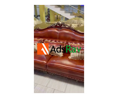 Imported Italian Leather Sofa – Stylish 7-Seater Comfort - 4