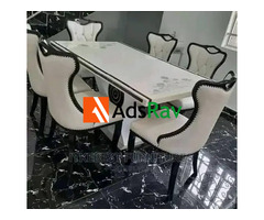 Elegant Turkish Marble Dining Table and Chairs – Best Value!