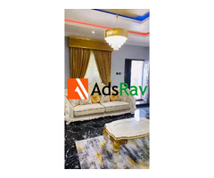 Elegant Living Room Sofa Set with Center table and 2 Side Tables - 2