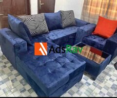 BRAND NEW L SHAPE SOFAS WITH SINGLE MADE WITH QUALITY MATERIALS