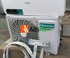 Hisense 1hp Inverter AC with complete kits and Remote at Yaba - 2