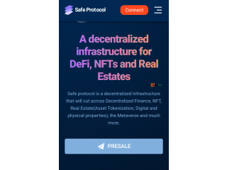 A decentralized infrastructure for DeFi, NFTs, and Real Estates (Call 09137782950 for Inquiries)