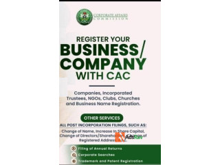 For all your CAC Registrations - Contact us on Whatsapp 07038174790 (We also do SCUML and TRADEMARK Registrations)