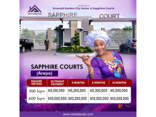 Land For Sale at Sapphire Courts, Arepo (Call 07067754408)