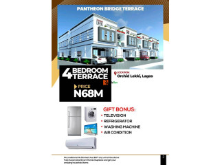 FOR SALE - 4 Bedroom Terrace at Pantheon Bridge Terrace, Lekki  (Call 08159074378)