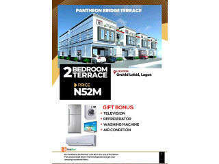 FOR SALE - 2 Bedroom Terrace at Pantheon Bridge Terrace, Lekki (Call 08159074378)