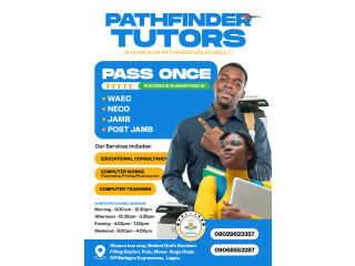 We Offer Guaranteed Tutoring Services at Pathfinder Tutors (Call 08029623357)
