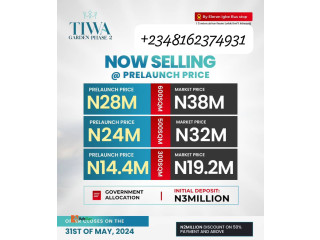 We are Selling Plots of Land at Tiwa Garden Phase 2, Lekki-Epe Epx.way (Call 08162374931)