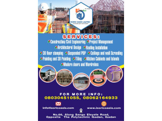 We are a Professional Construction Company at Isoric Oasis Limited (Call - 08030451055)